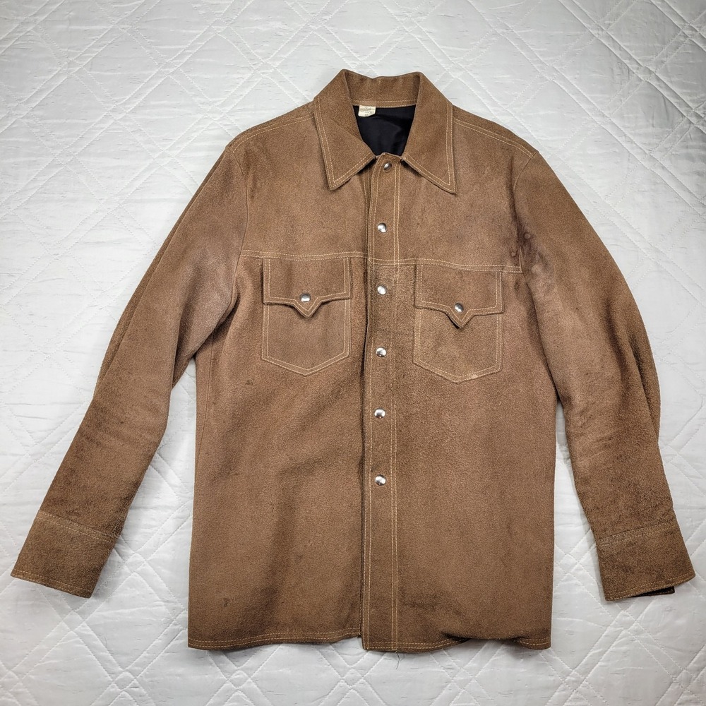 Genuine Leather & Suede Well Worn Western Style jacket‎ size 46